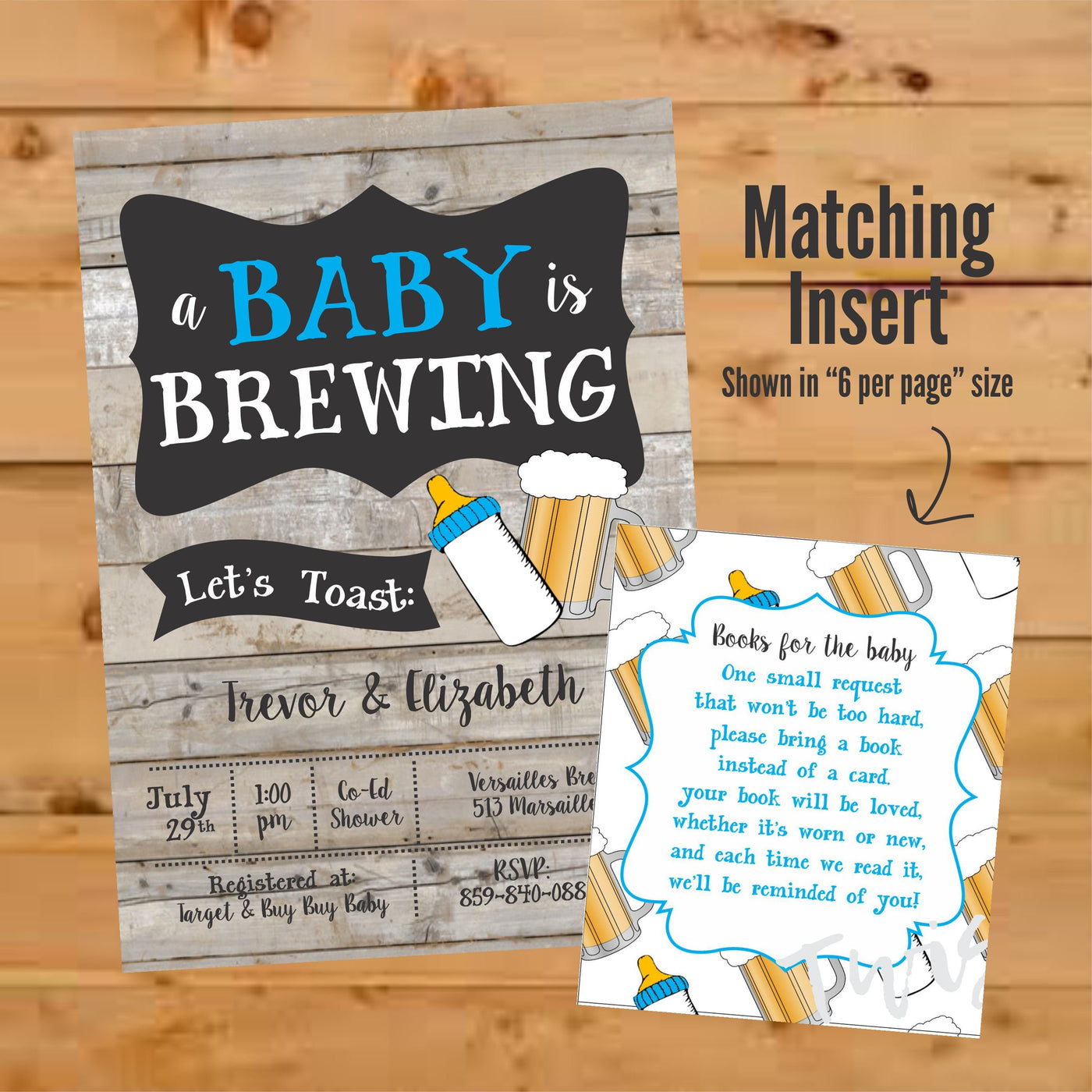 A Baby is Brewing Invitation