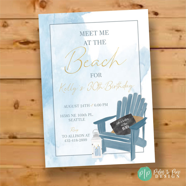 Coastal Birthday Invitation