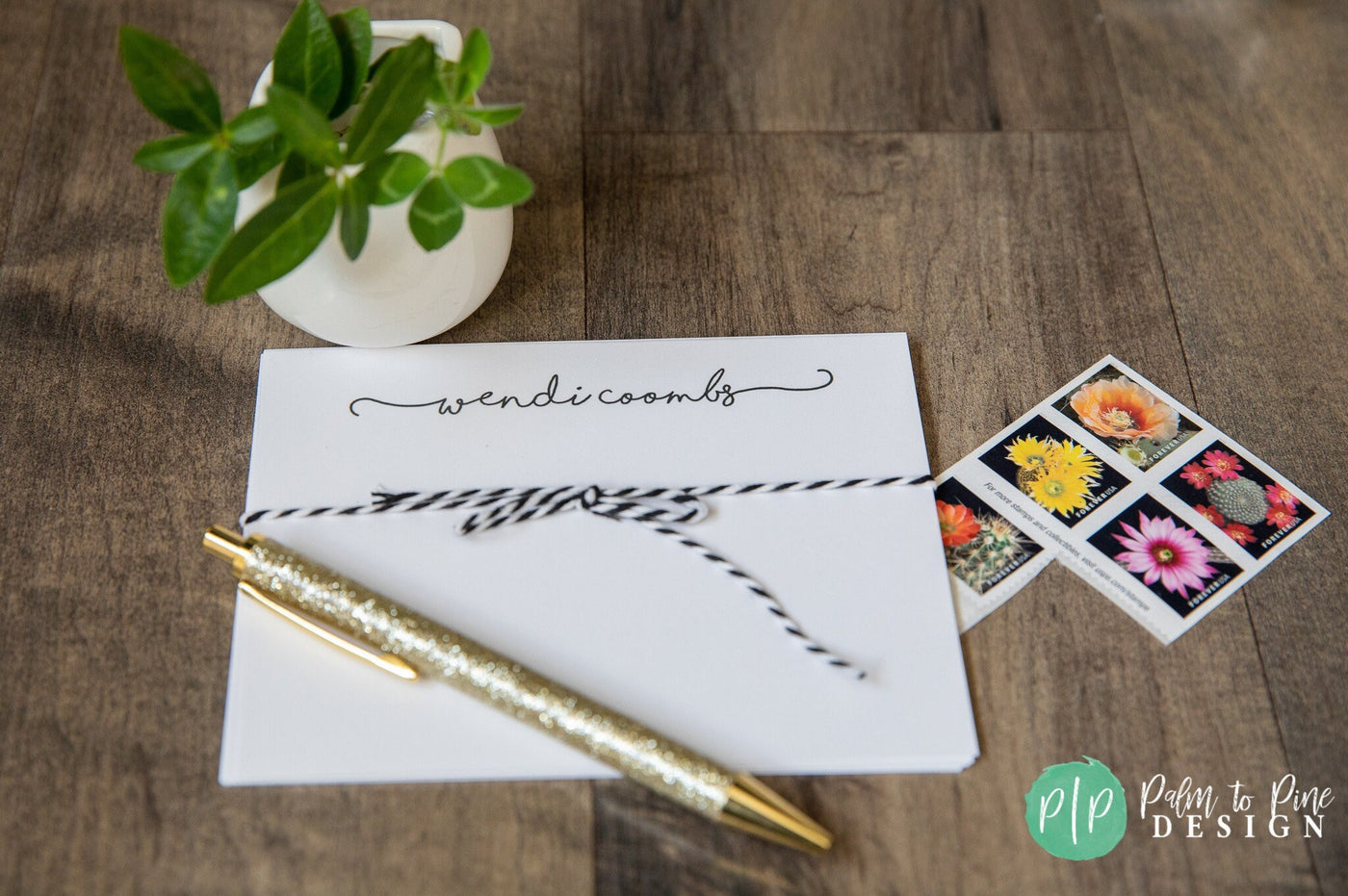 Monochrome Name Stationery