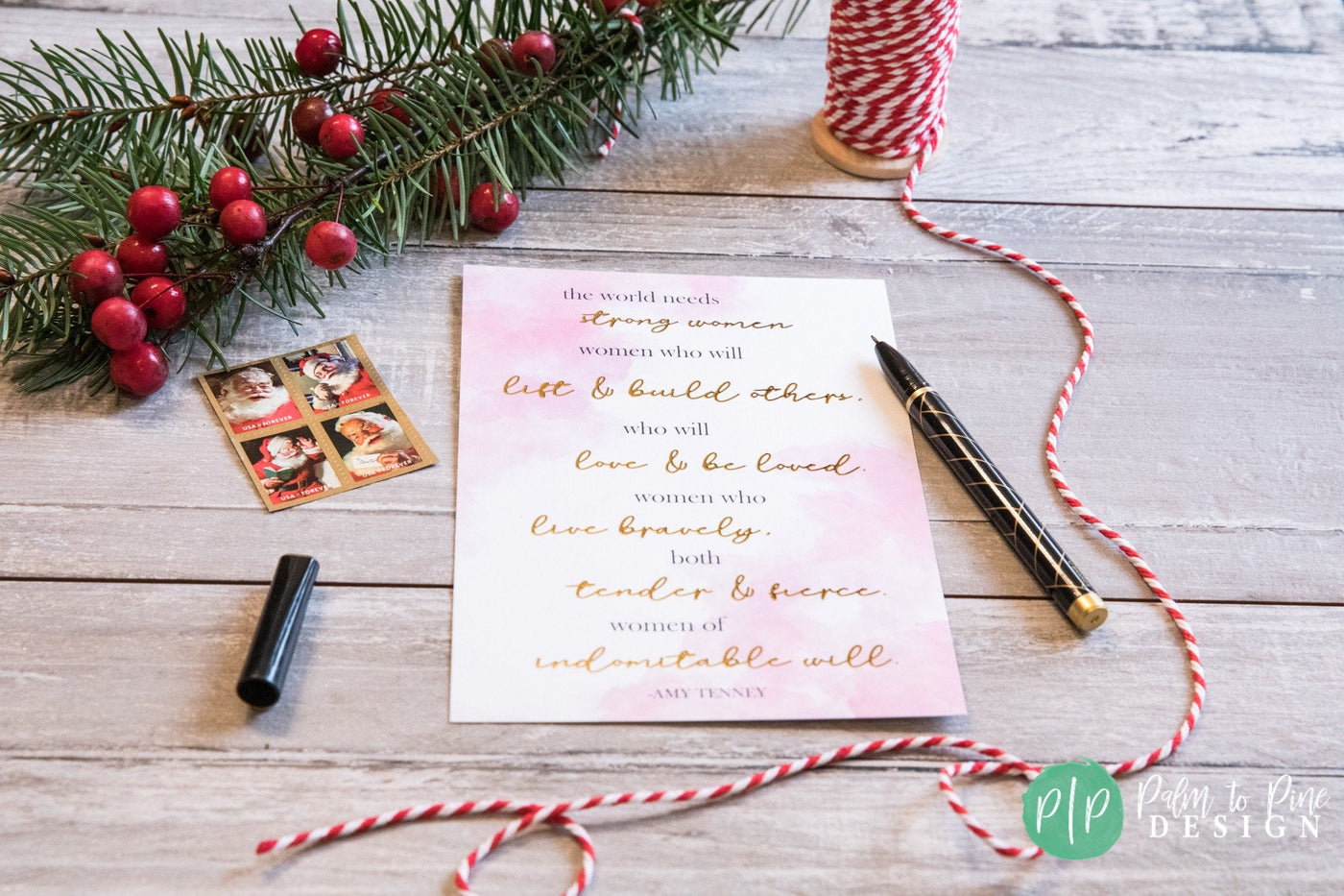 Gold Foil Quote