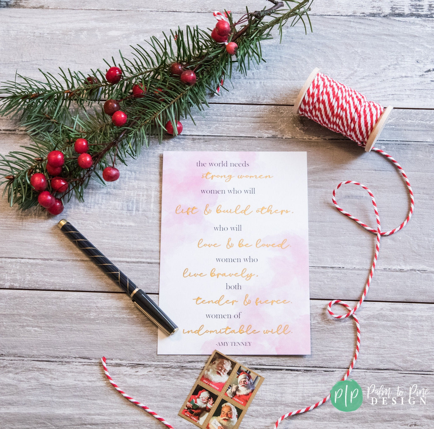 Gold Foil Quote