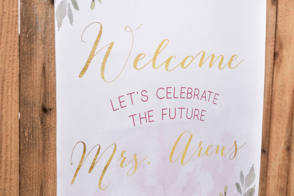 Floral Bridal shower Banner
