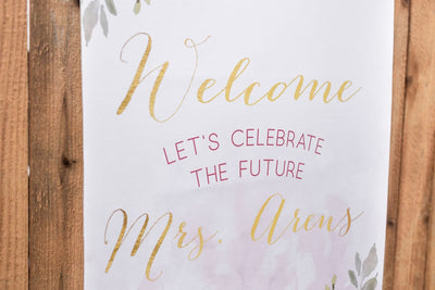 Floral Bridal shower Banner