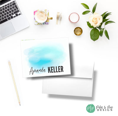 Watercolor Stationery Set