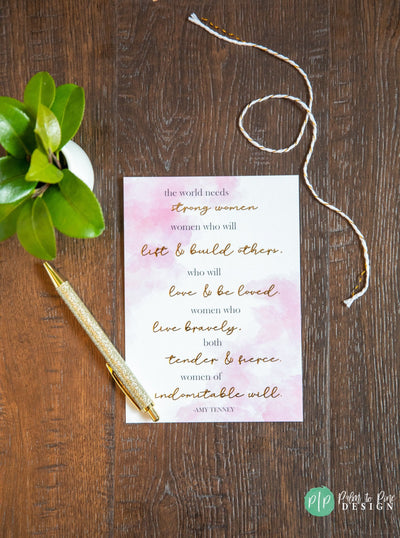 Gold Foil Quote