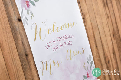 Floral Bridal shower Banner