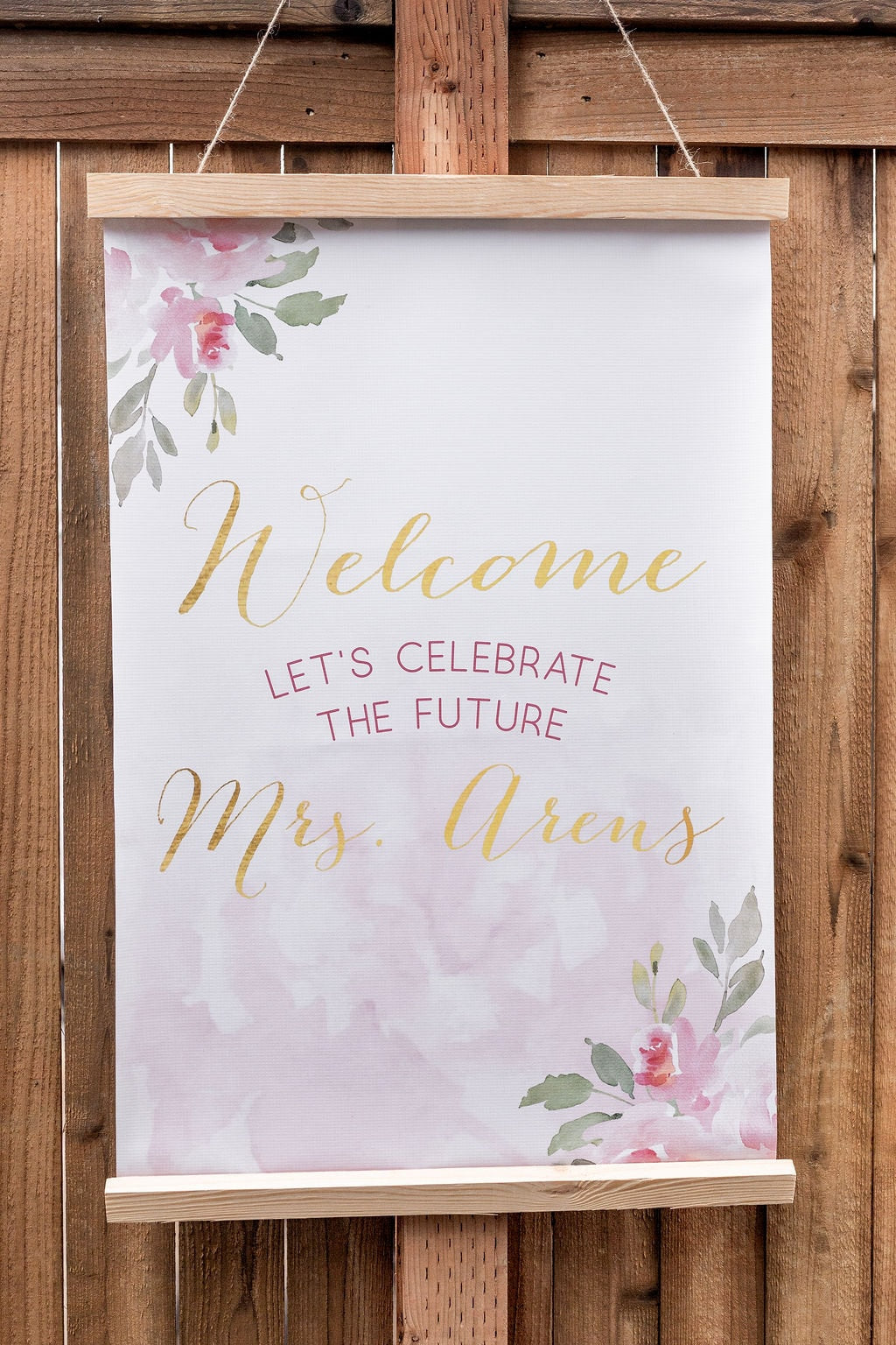Floral Bridal shower Banner