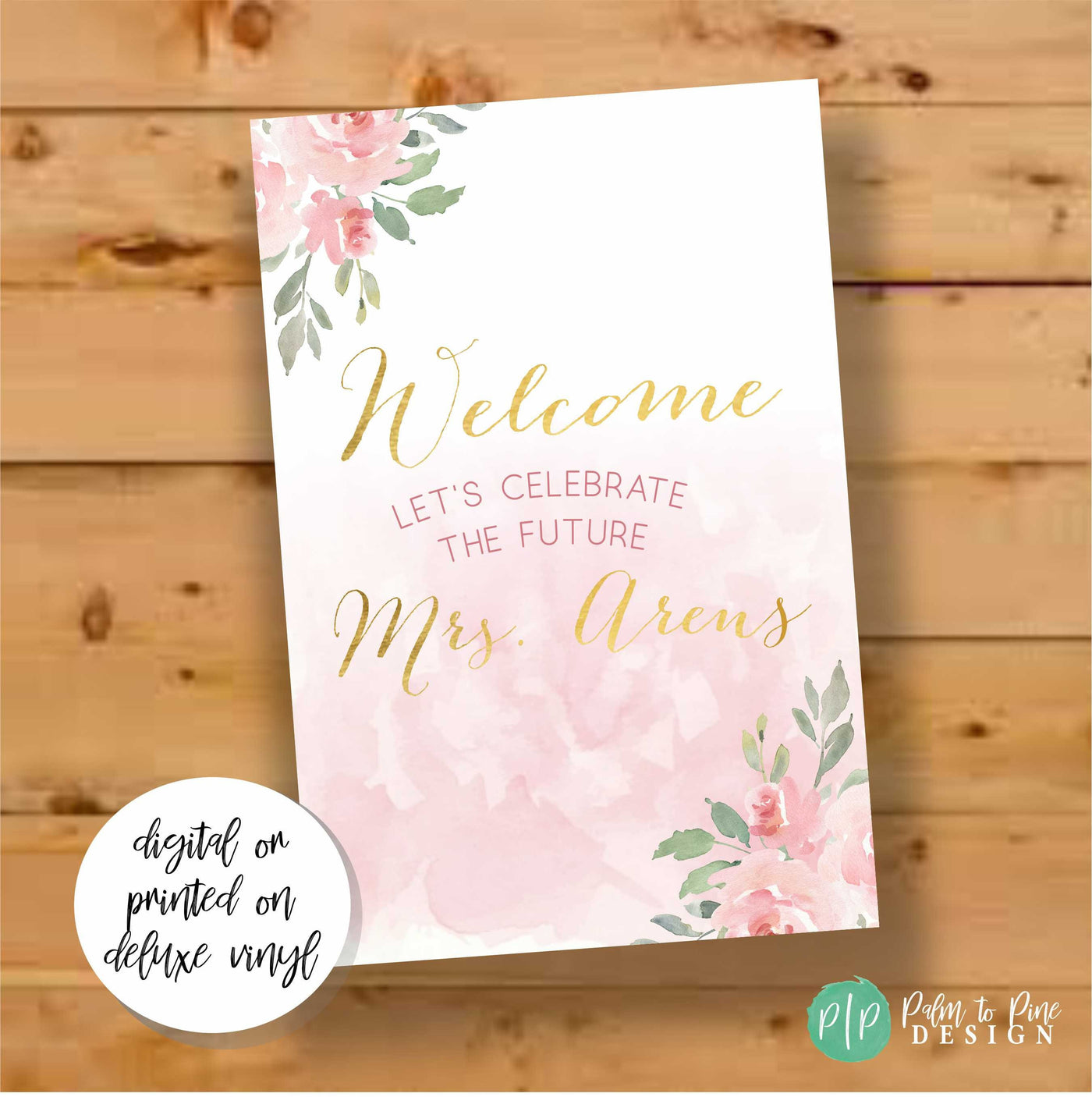 Floral Bridal shower Banner