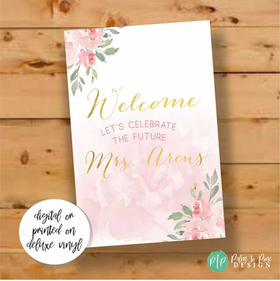 Floral Bridal shower Banner