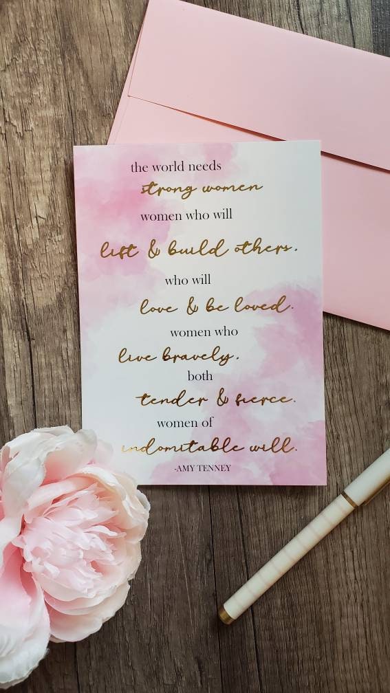 Gold Foil Quote