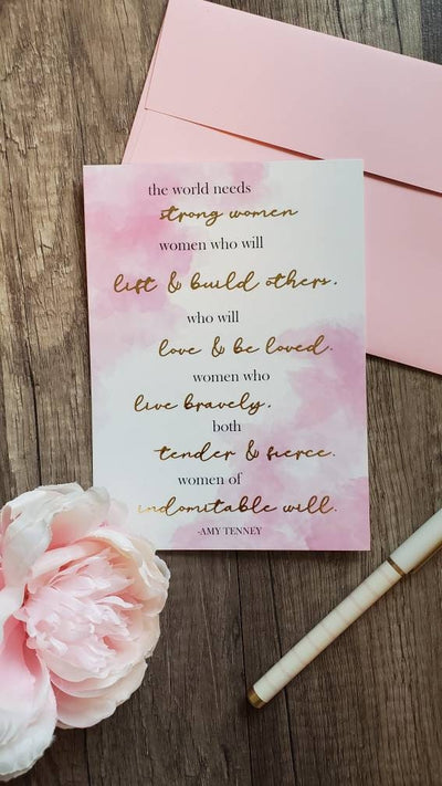 Gold Foil Quote