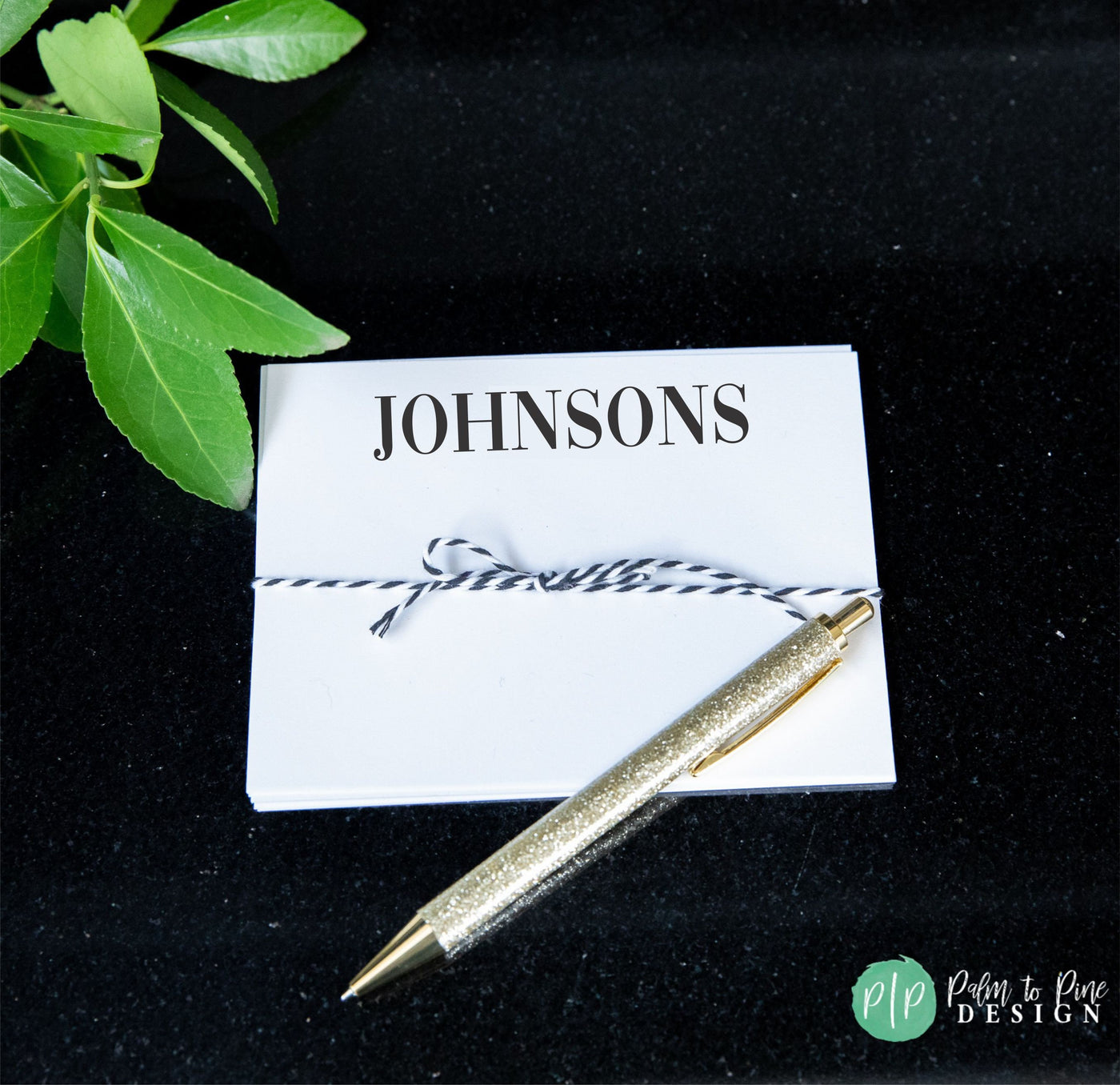 Last Name Stationery Set