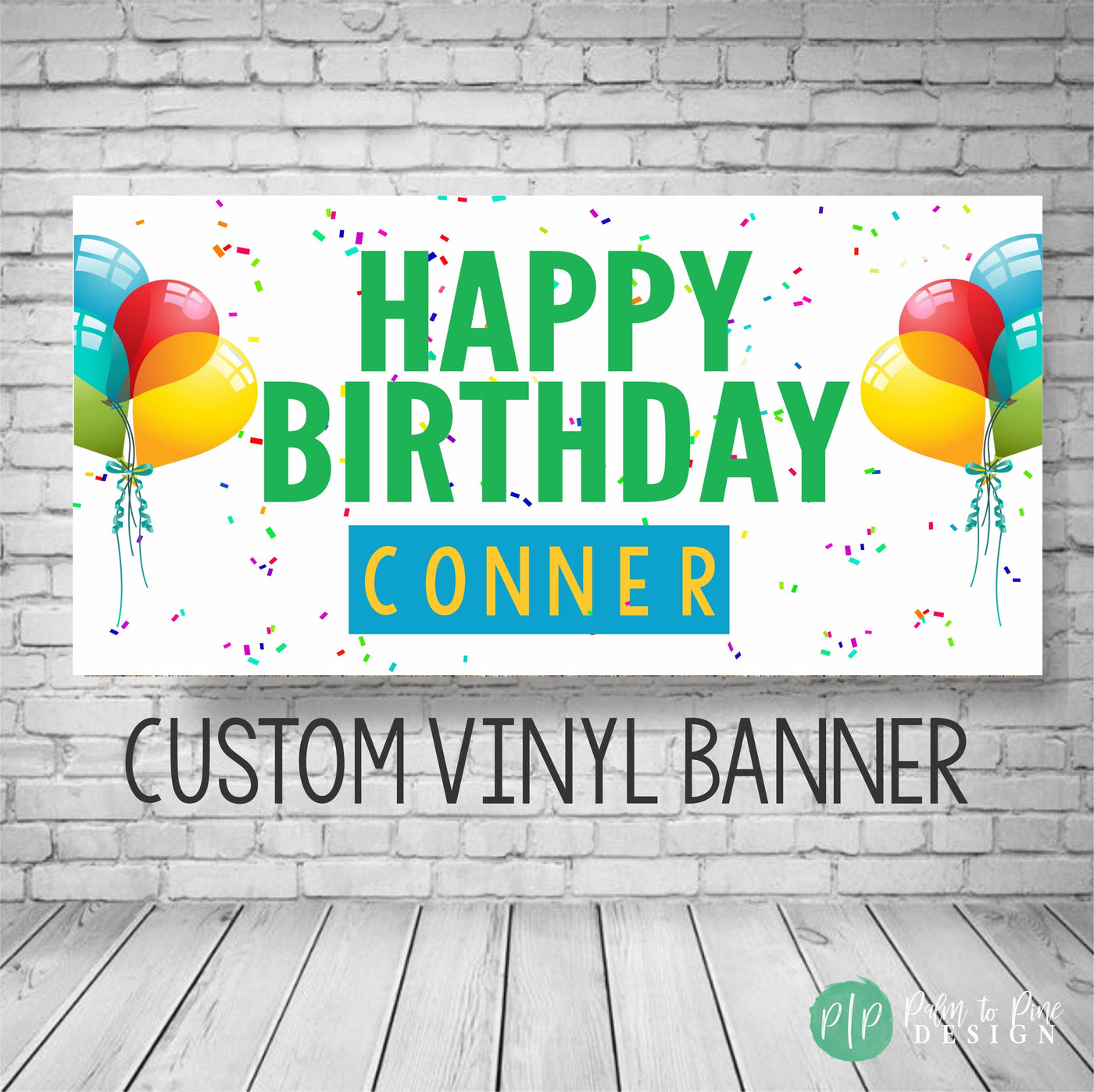 Happy birthday banner personalized