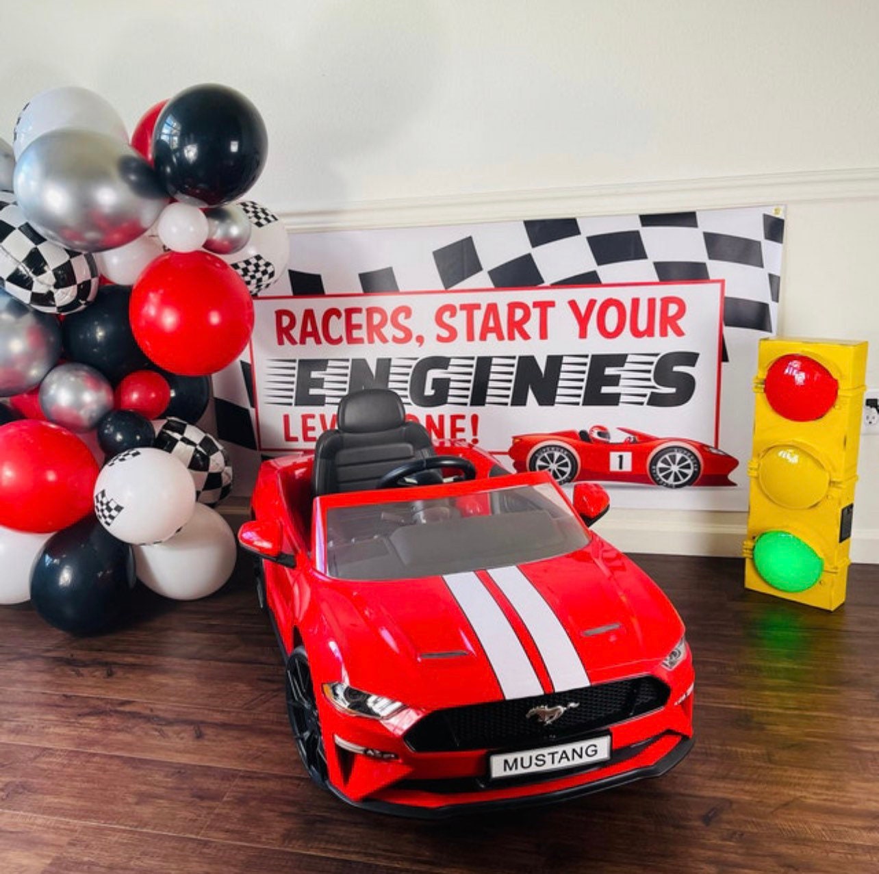 Racecar Birthday Banner