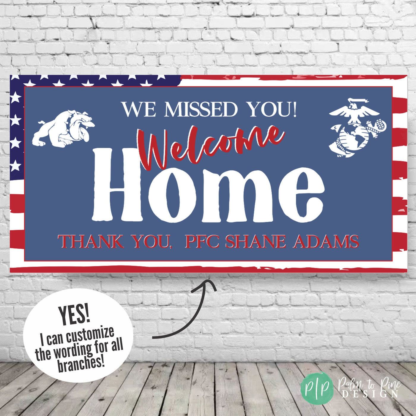 US Military Welcome Home Banner – Palm to Pine Design us-military-welcome-home-banner-palm-to-pine-design