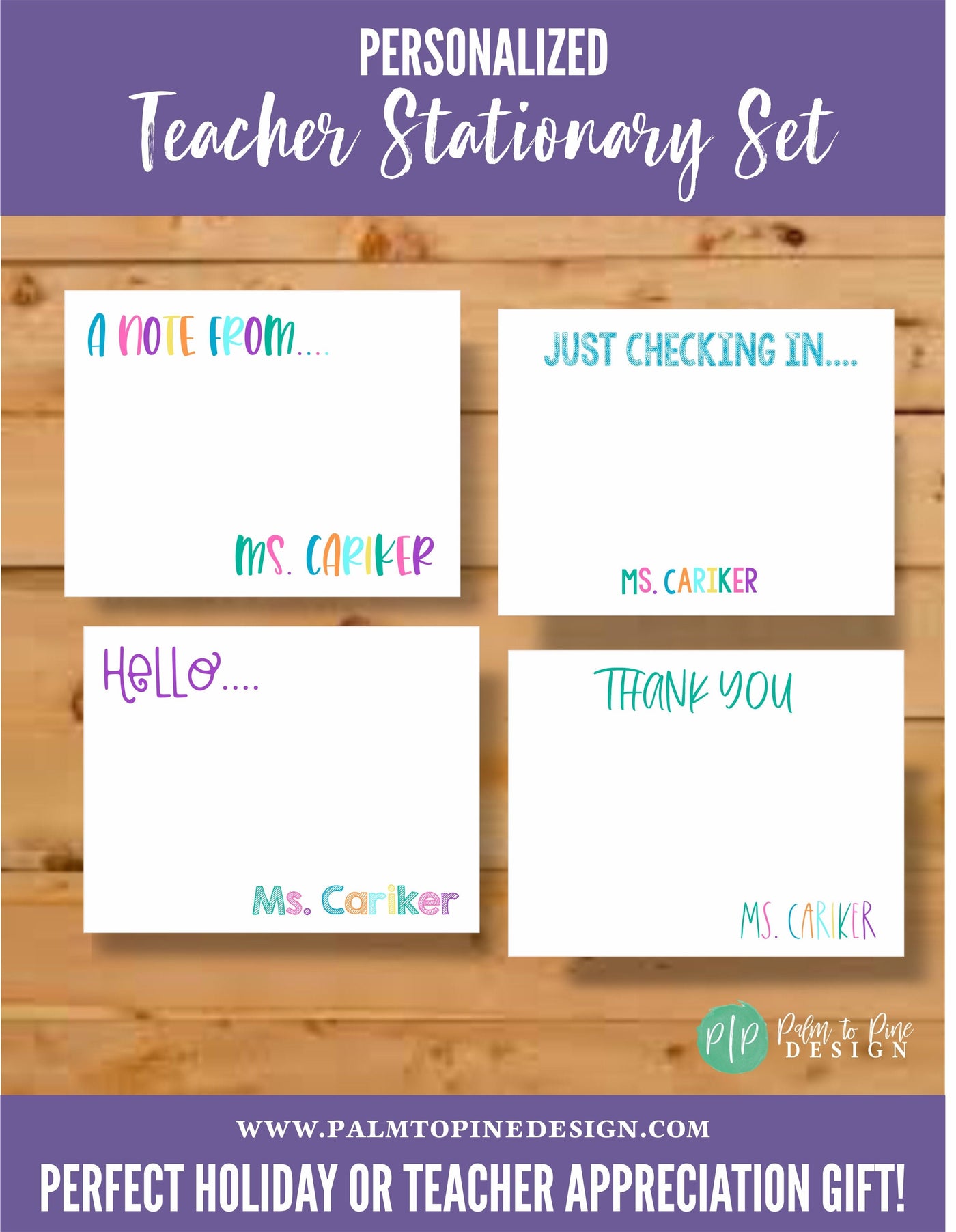 custom teacher gift personalized with name