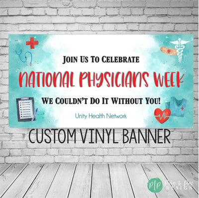 national physicians week personalized banner