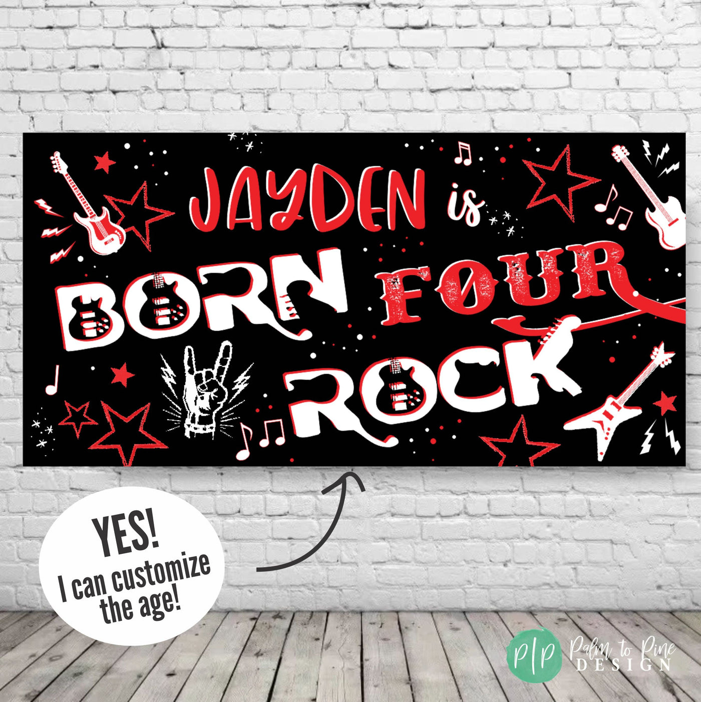 born four rock backdrop
