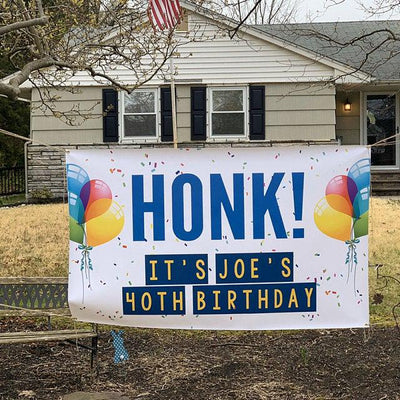 Happy birthday banner personalized