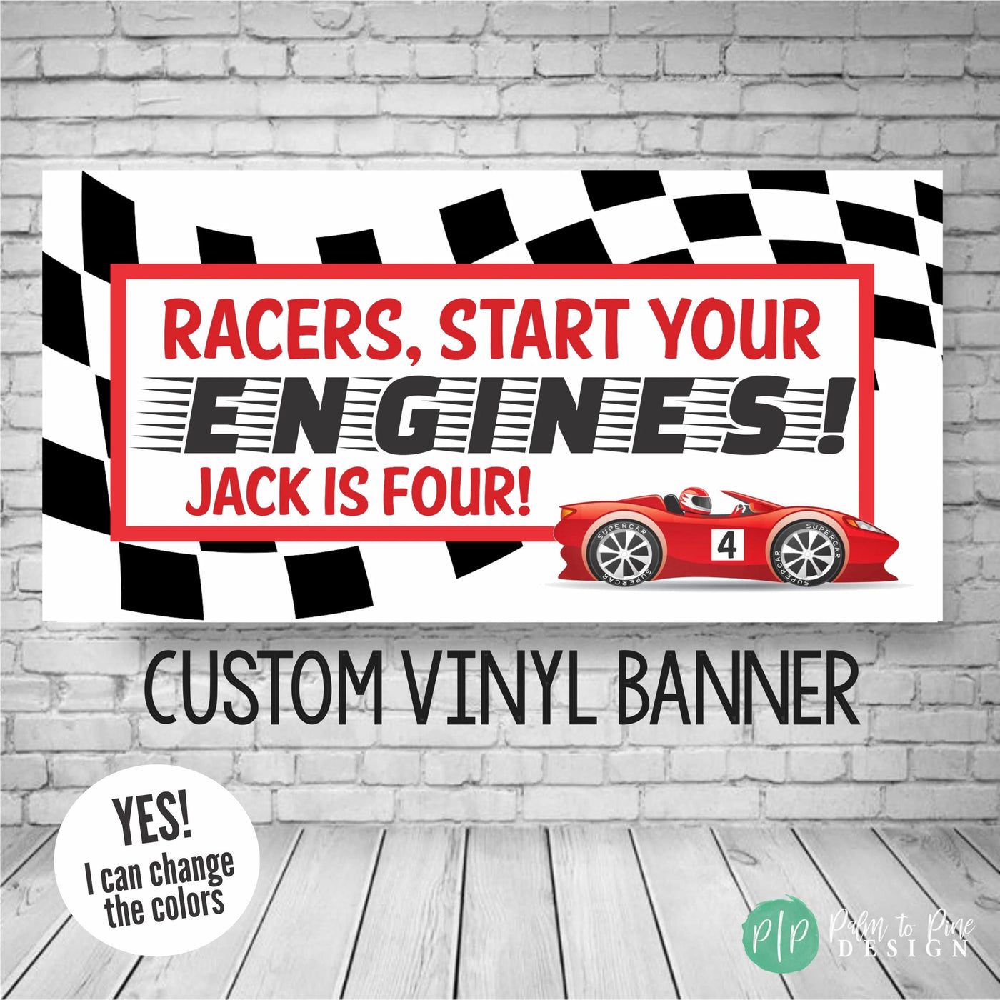 Racecar Birthday Banner – Palm to Pine Design racecar-birthday-banner-palm-to-pine-design