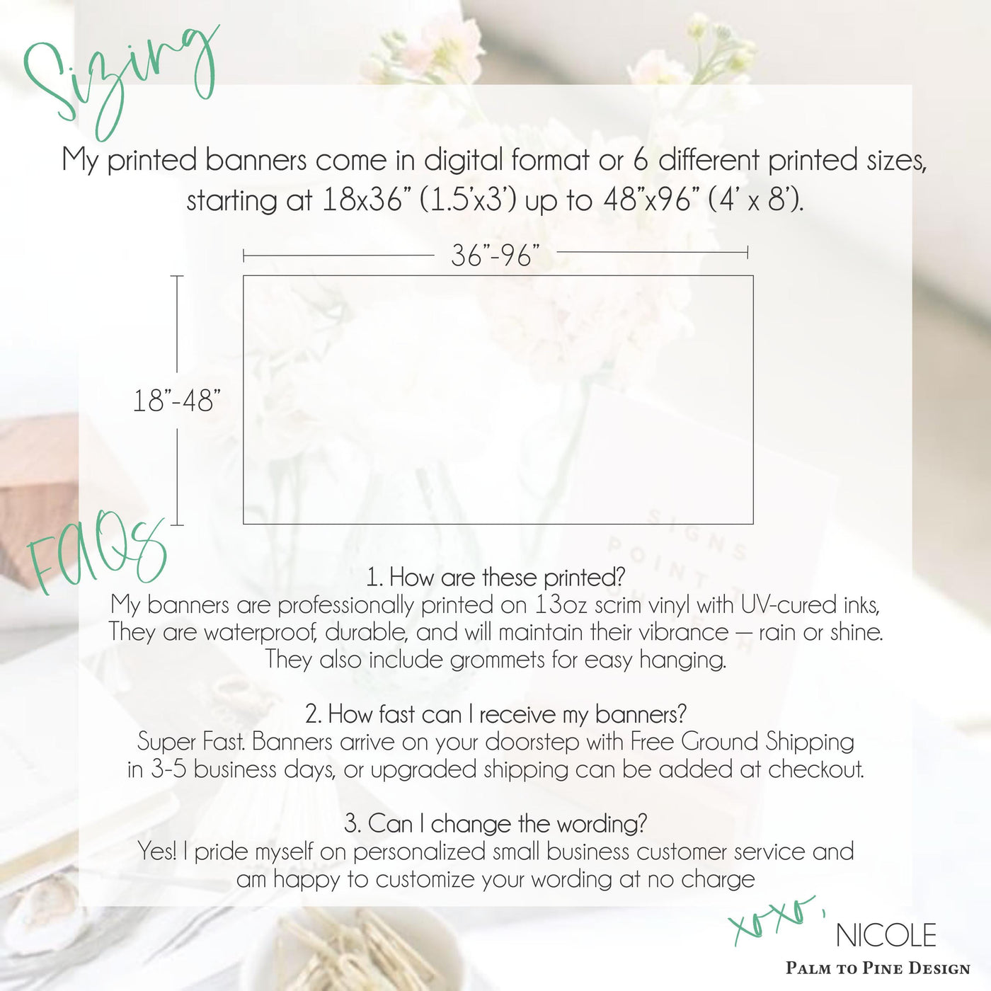 Floral Bridal shower Banner