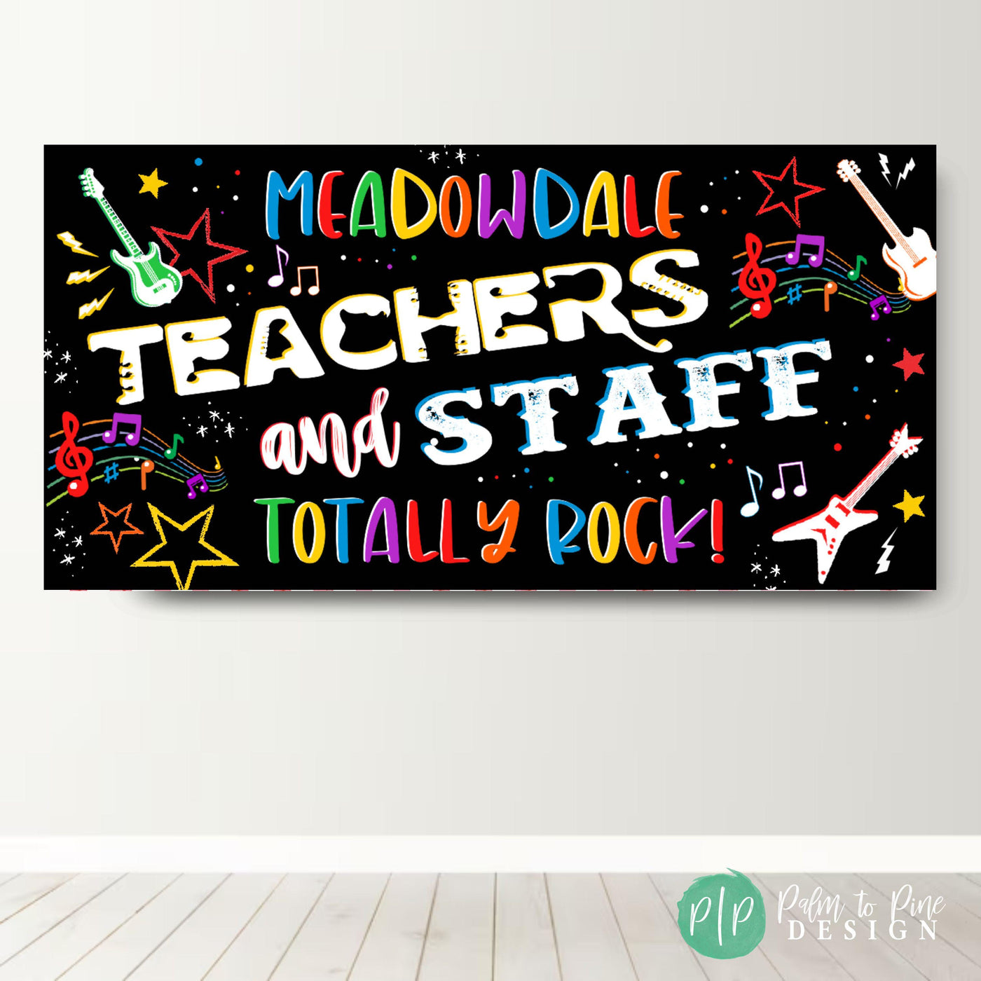 Rockstar Teacher Appreciation Banner