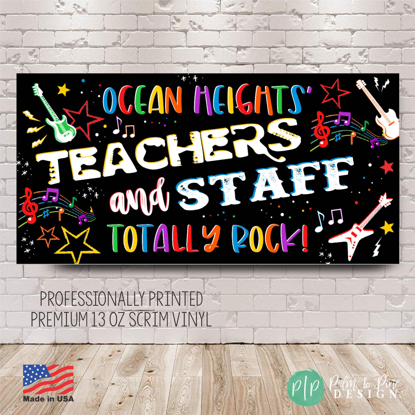 our teachers and staff totally rock teacher appreciation backdrop for school