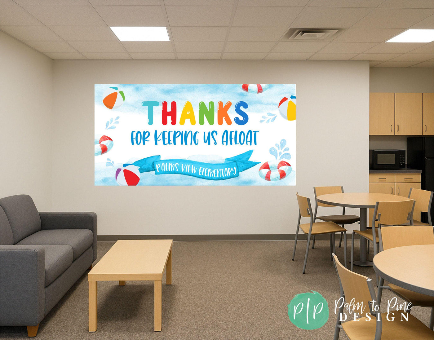 summer beach ball teacher appreciation week banner