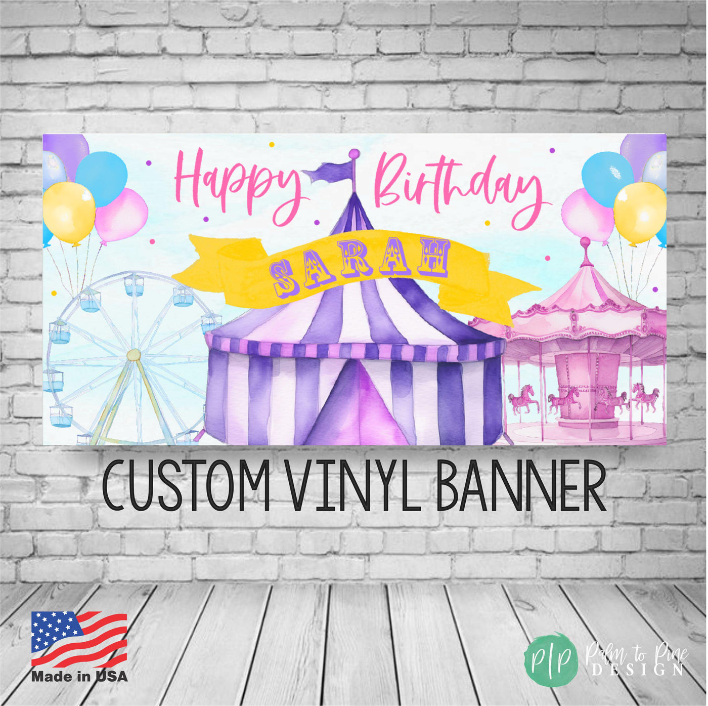 personalized circus birthday party for girls