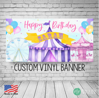 personalized circus birthday party for girls