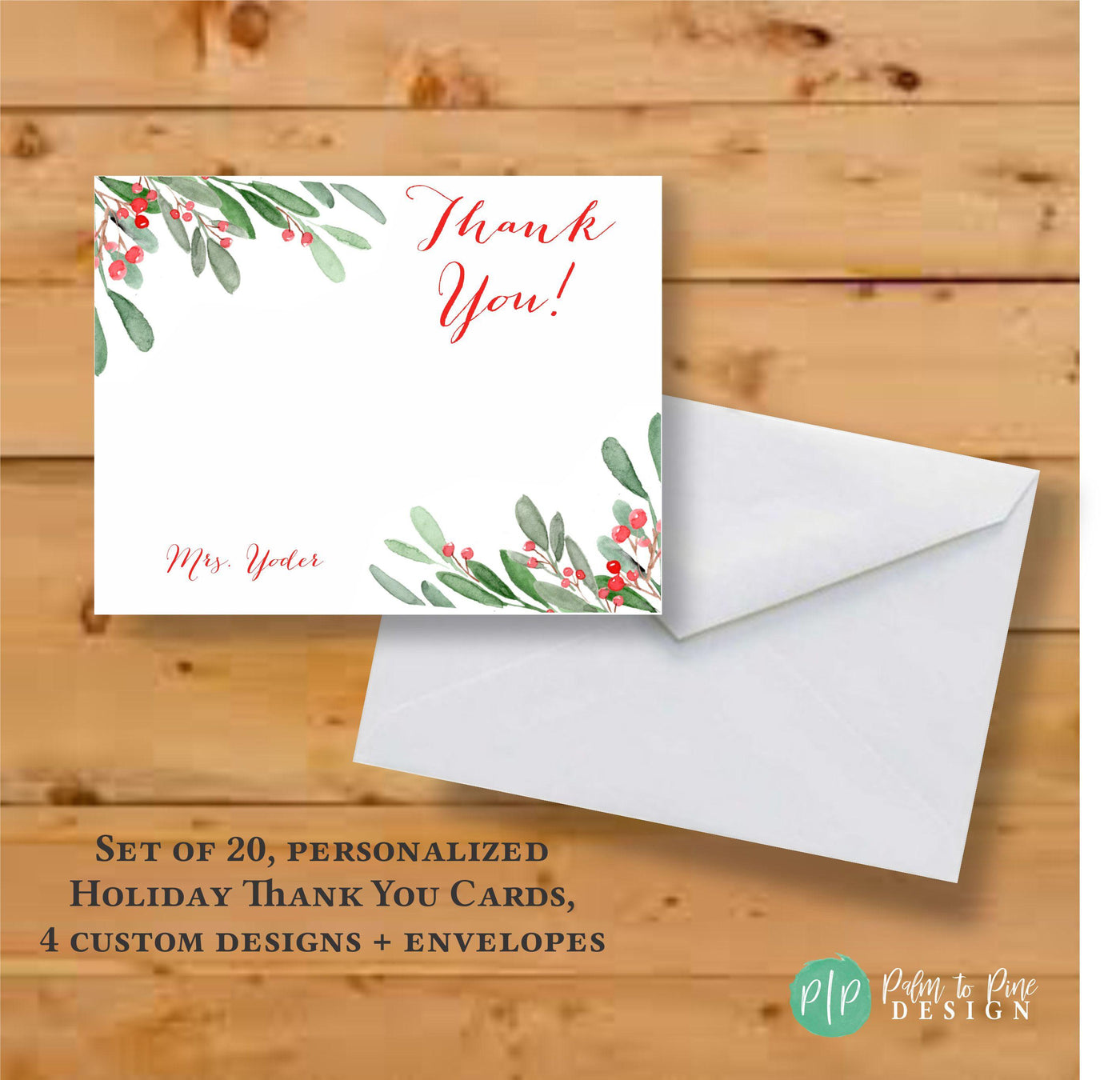Christmas Thank You Card Stationery