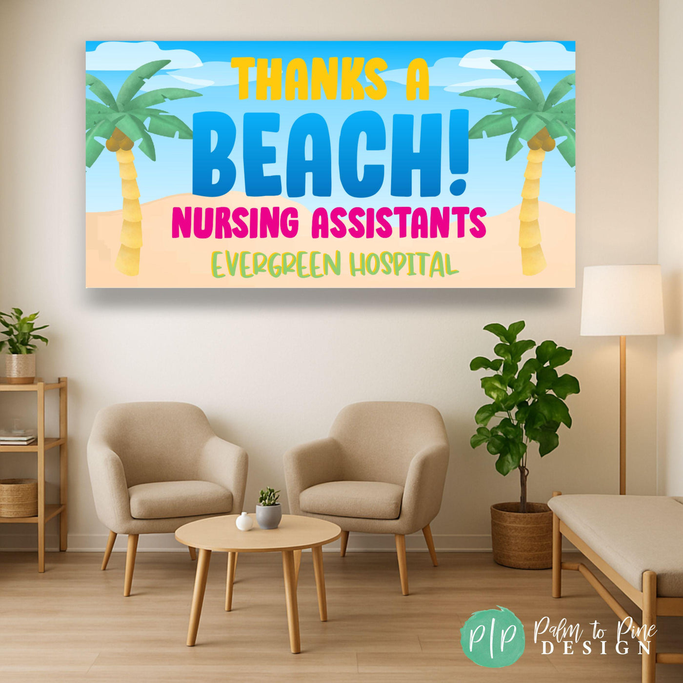 thanks a beach teacher appreciation or end of school year thank you banner