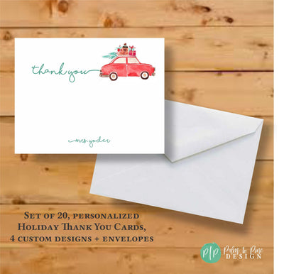 Christmas Thank You Card Stationery