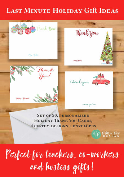 Christmas Thank You Card Stationery