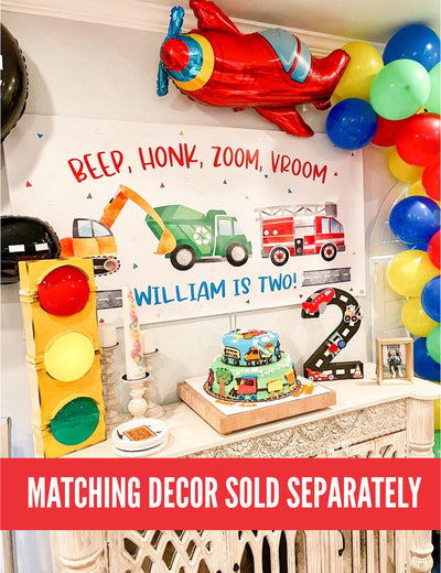 Things that Go Birthday Party Decorations
