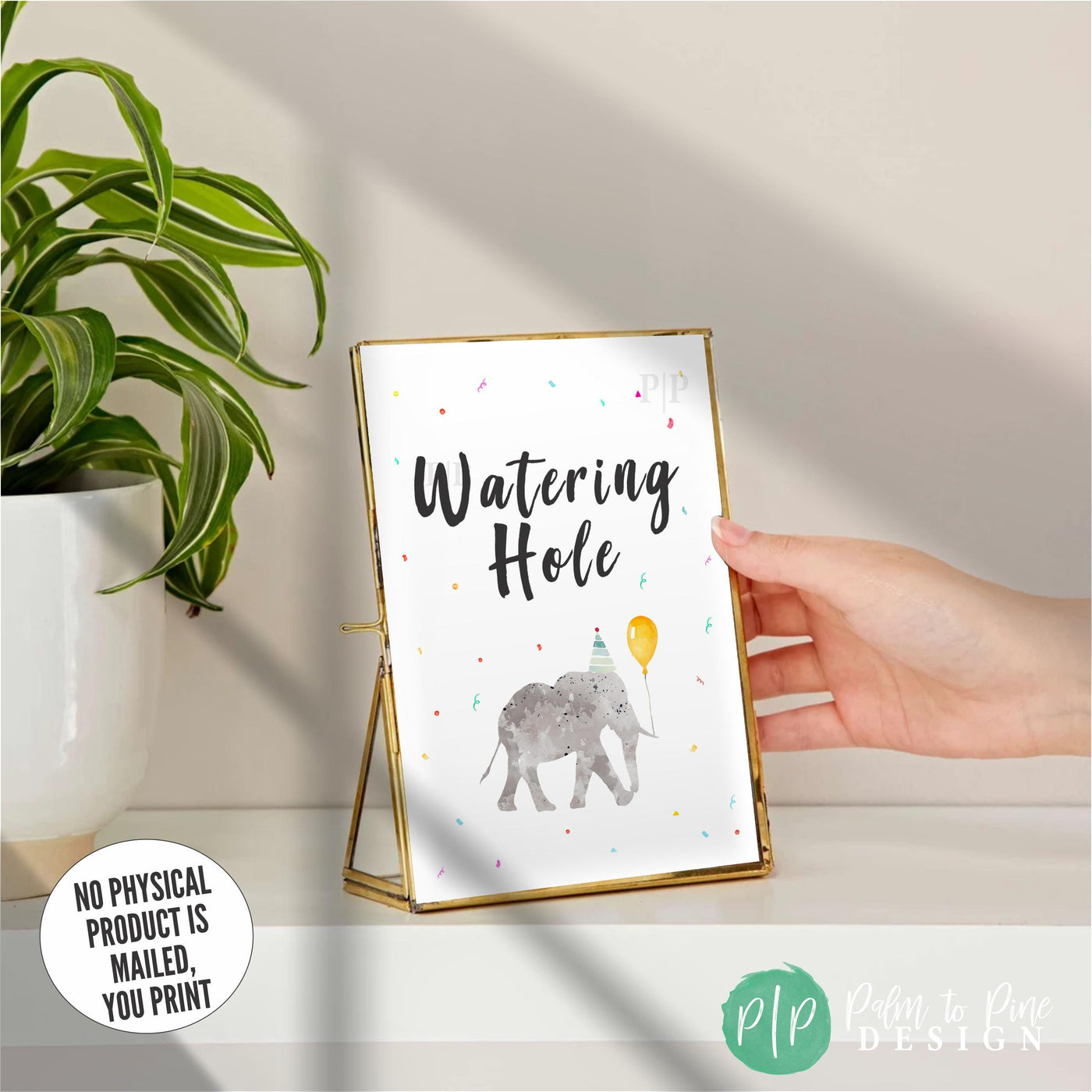 jungle birthday drink sign