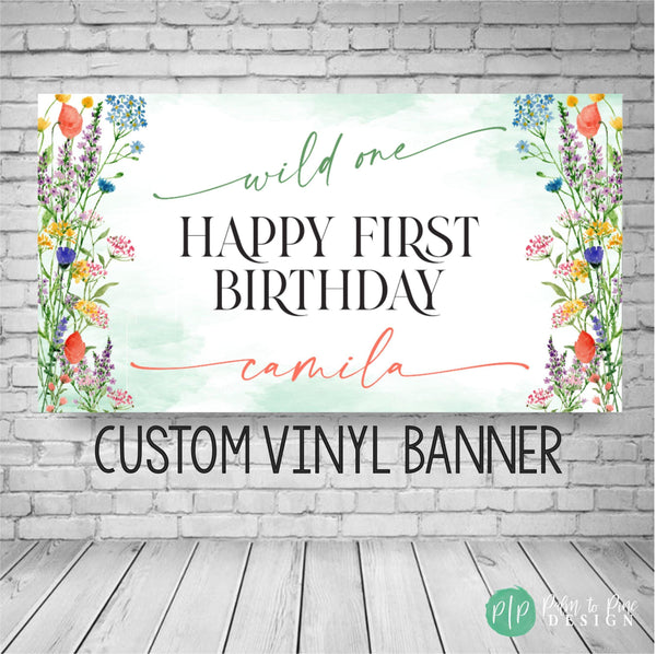 First Birthday Banner