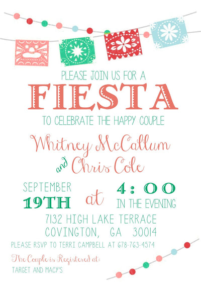 Mexican Bridal Shower Invitation