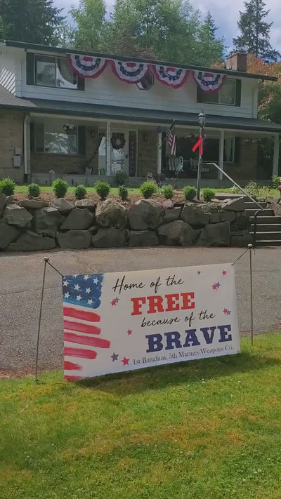 Welcome home military banner