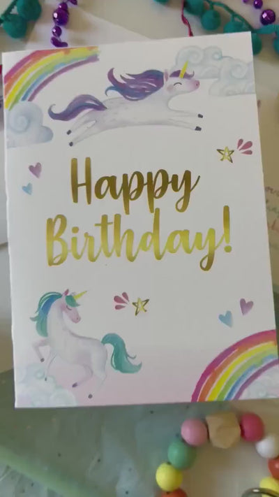 Unicorn Birthday Card