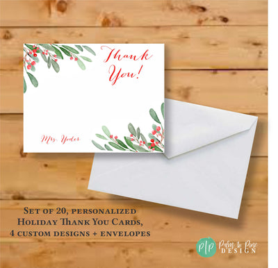 Christmas Thank You Stationery