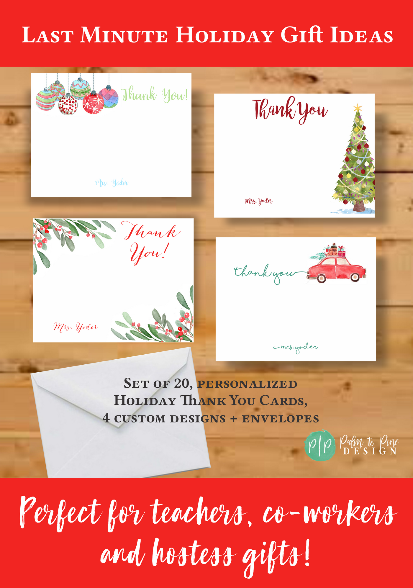 Christmas Thank You Stationery