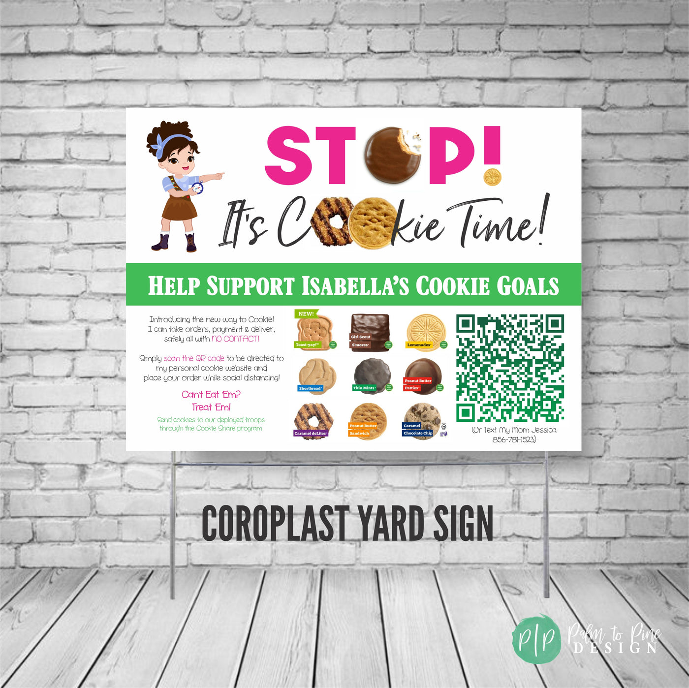 Girl Scout Cookie Yard Sign