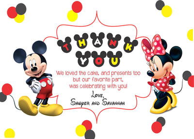 Mickey Mouse Birthday Invite