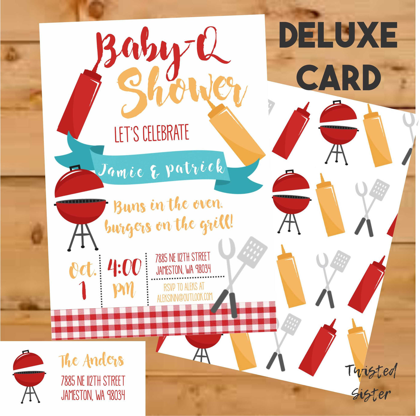 BBQ invitation baby, Co Ed baby shower invitation, co ed baby shower invite, BabyQ Shower, BBQ Invite, BBQ Invitation, I Do bbq, BabyQ Party