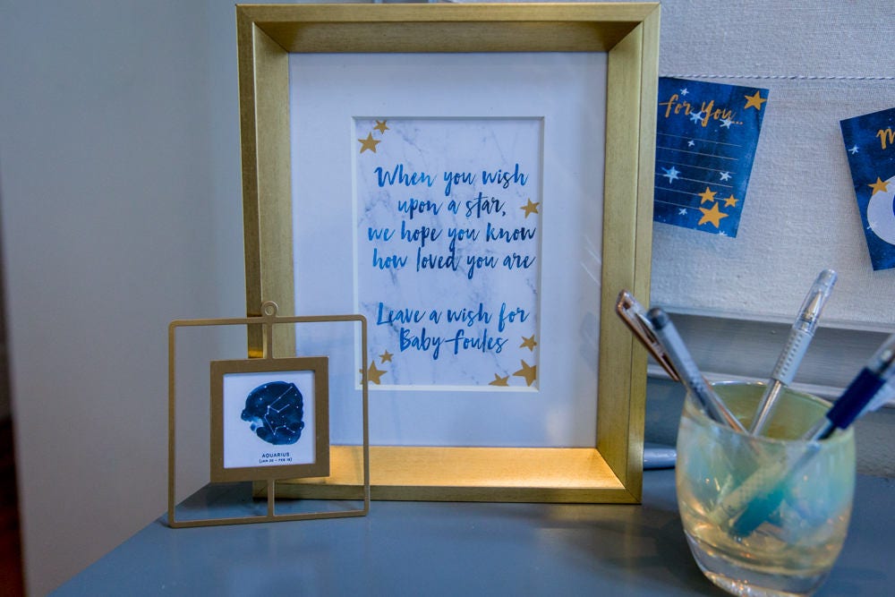 Baby Shower Wishes for Baby, Baby Shower Wishing Well, Baby Shower Wishes, Baby Shower Wish Cards, Wish Tree, Over the Moon, Twinkle Twinkle