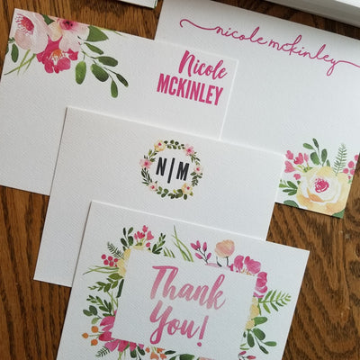 Floral Stationary Set