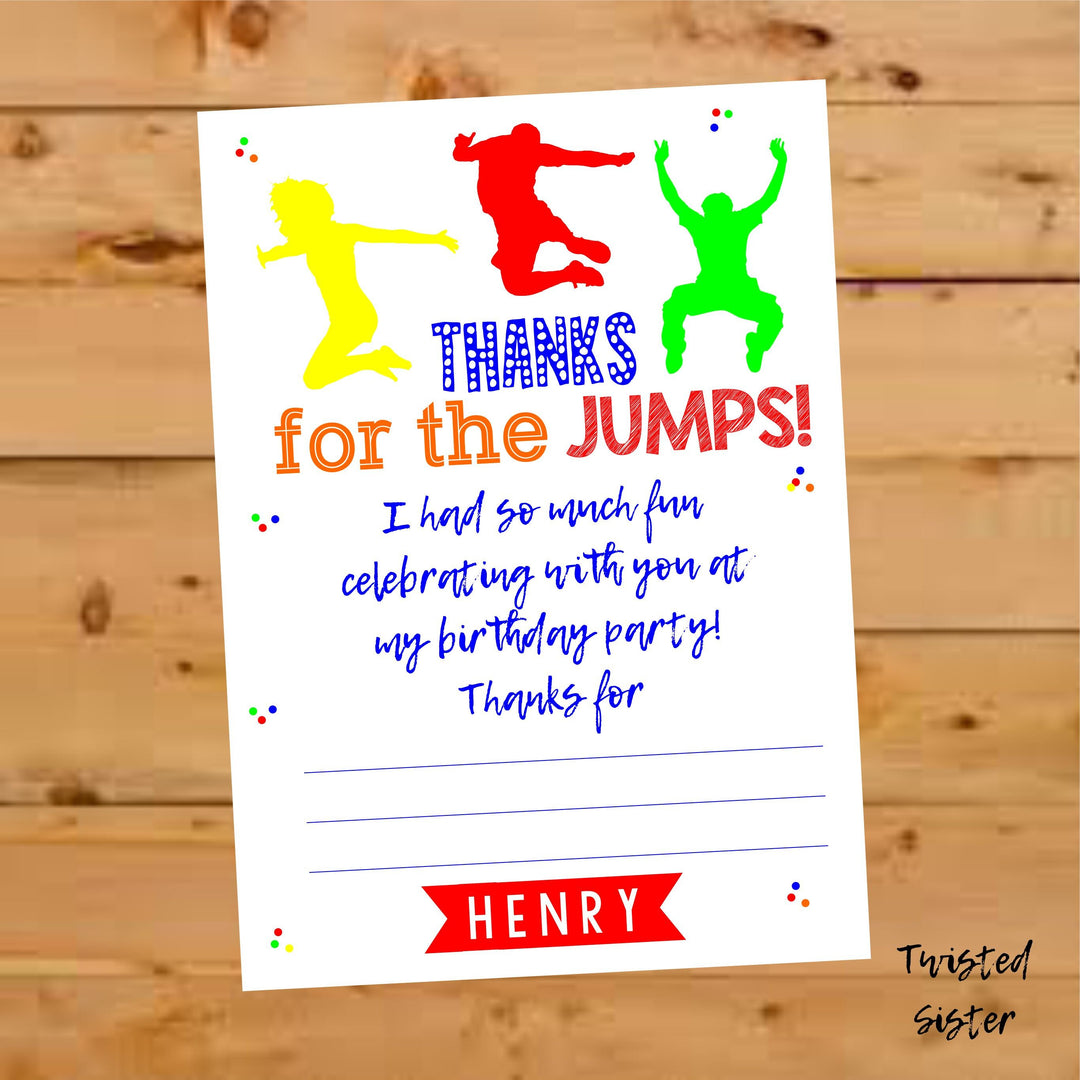 Jump Birthday Invitation – Palm to Pine Design for Free Printable Jump Birthday Invitations