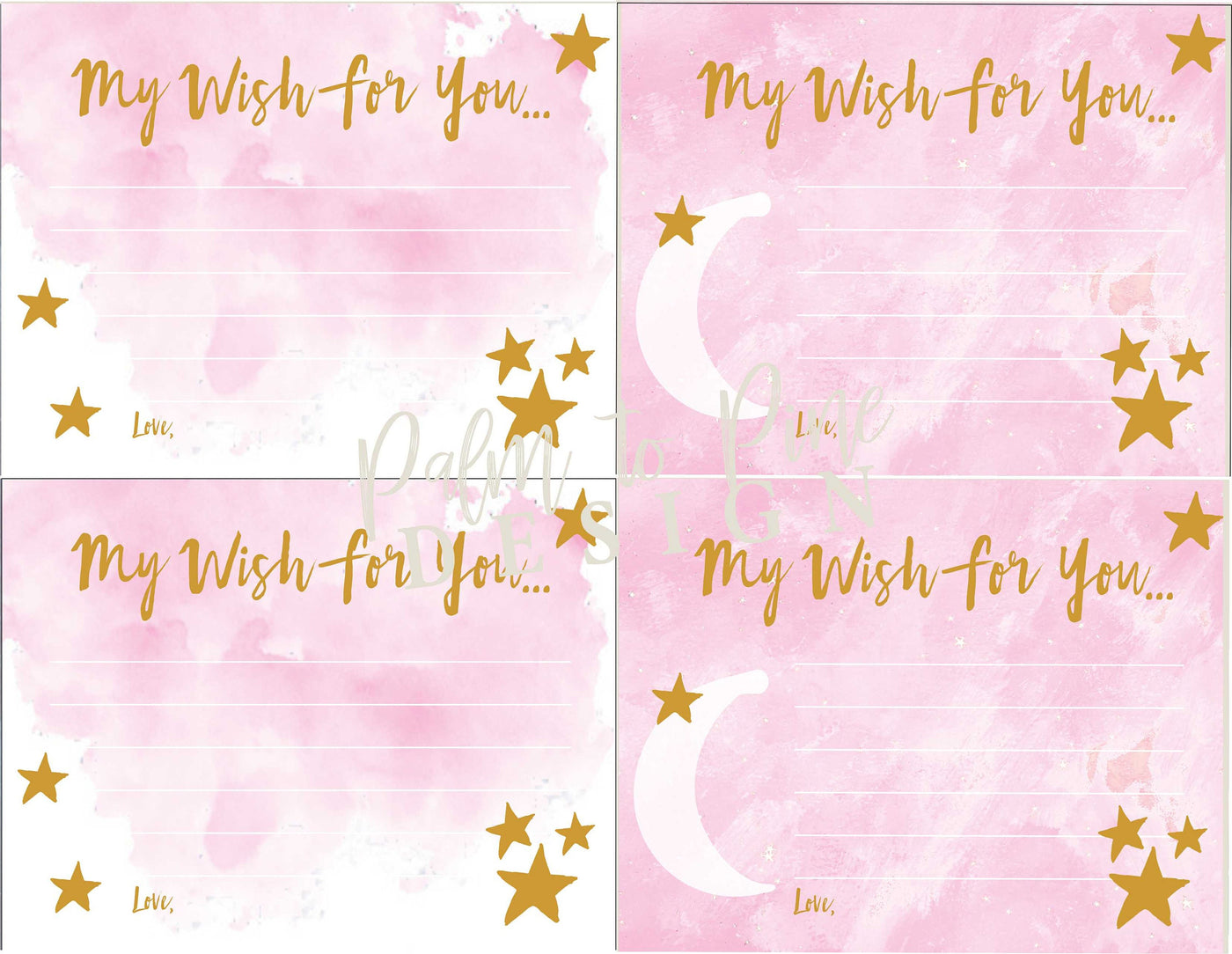 Baby Shower Wishes for Baby, Baby Shower Wishing Well, Baby Shower Wishes, Baby Shower Wish Cards, Wish Tree, Over the Moon, Twinkle Twinkle