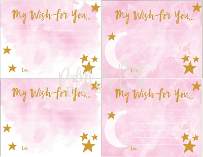 Baby Shower Wishes for Baby, Baby Shower Wishing Well, Baby Shower Wishes, Baby Shower Wish Cards, Wish Tree, Over the Moon, Twinkle Twinkle